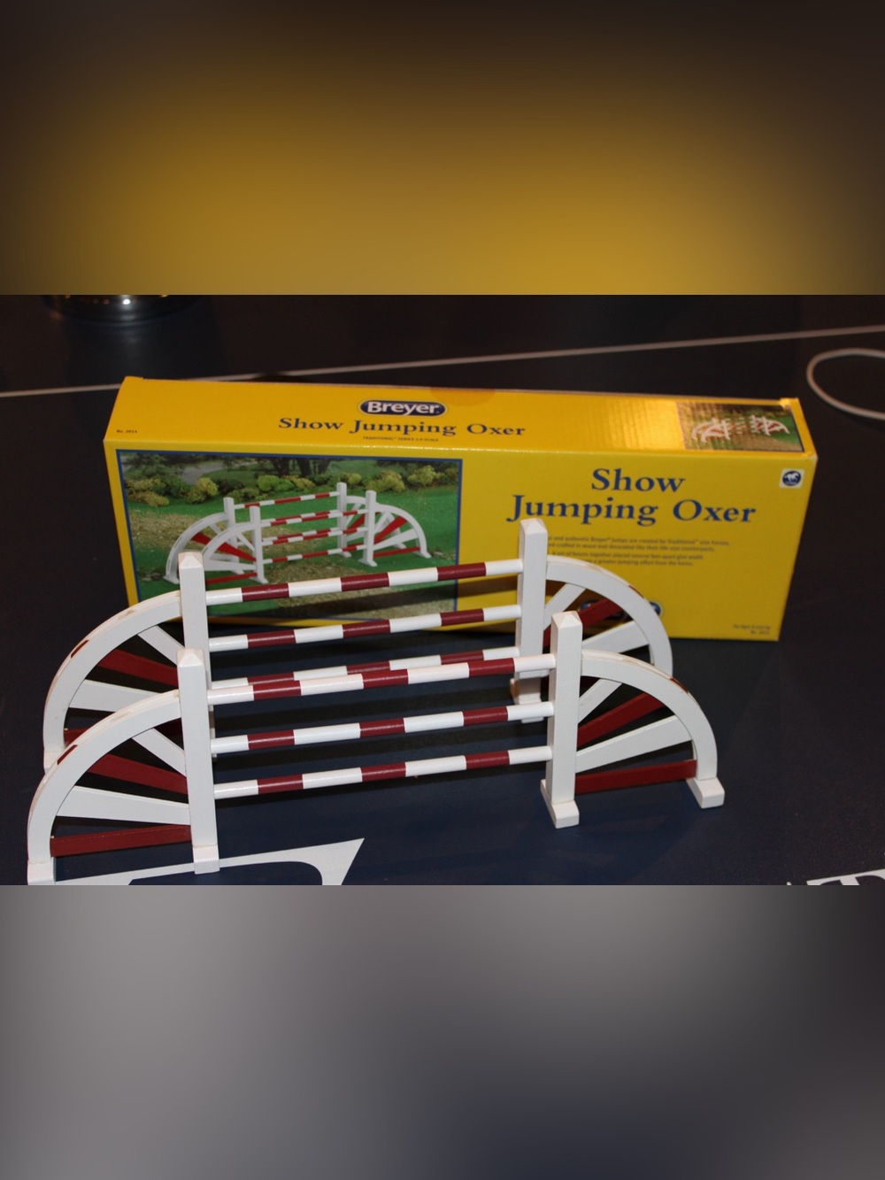 Breyer White and Red Show Jumping Oxer Playset